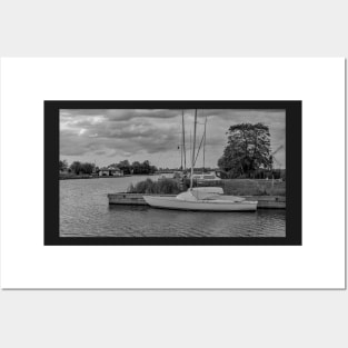A view along the River Thurne in the Norfolk Broads National Park Posters and Art
